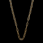 Polished Paperclip Chain Necklace