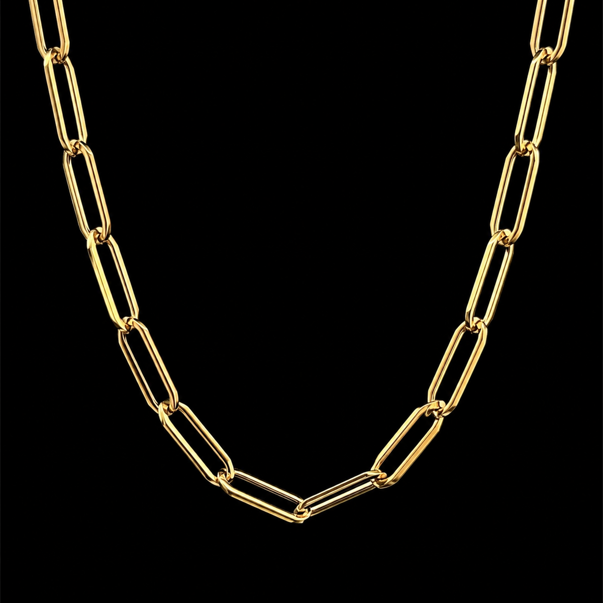 Sleek Oval Link Chain