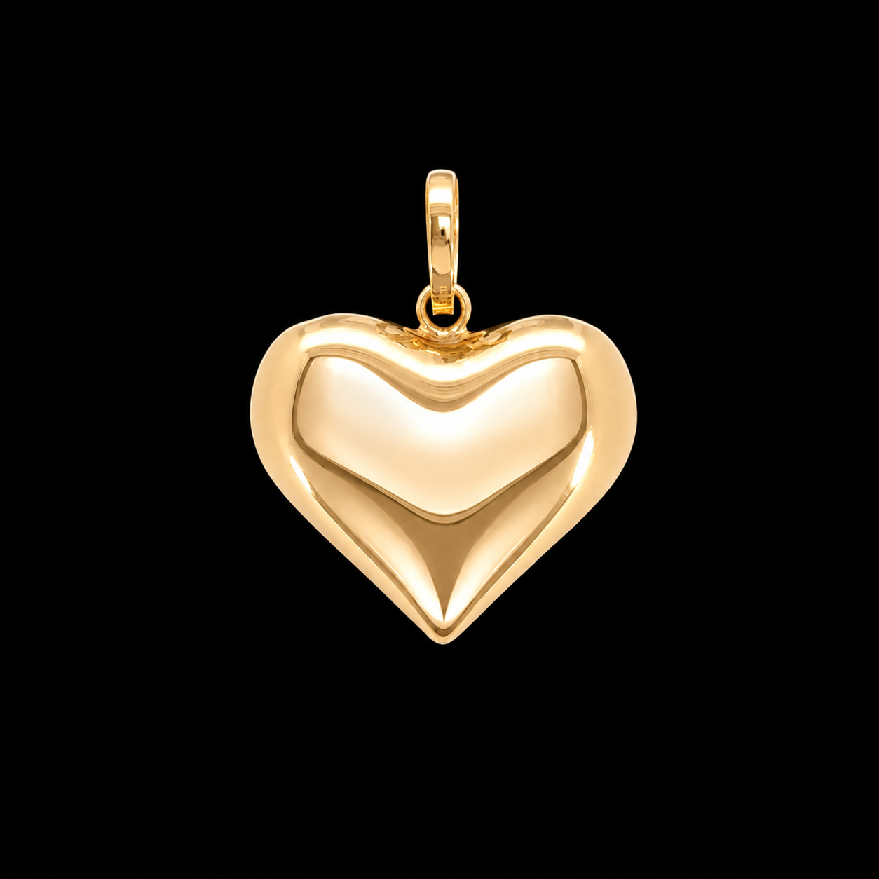 Bold Puffy Heart Charm