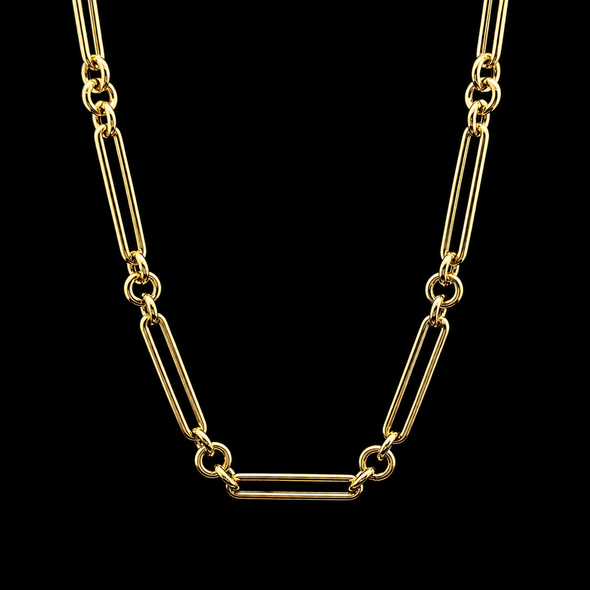Bold Round & Clip Link Chain 18L