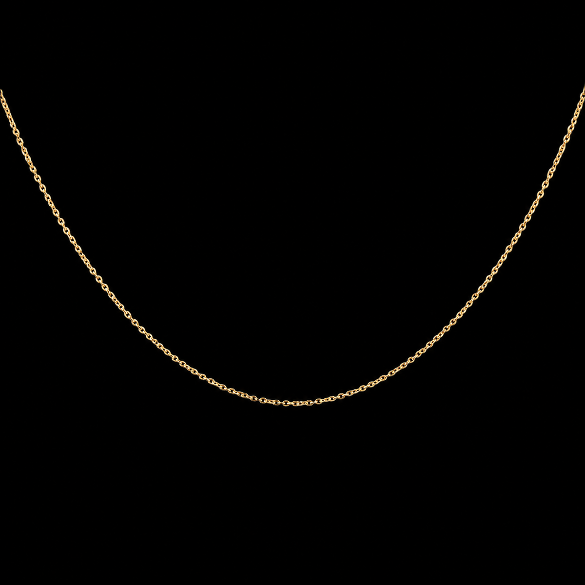 Small Oval Link Yellow Gold Chain