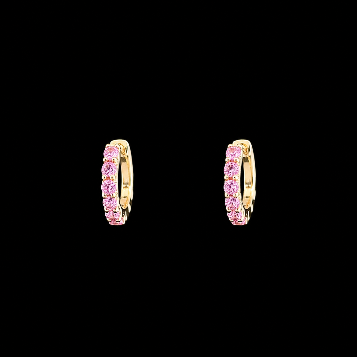 ROSE ECLIPSE HOOP EARRINGS
