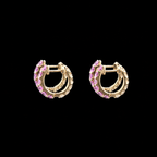 ROSE ECLIPSE HOOP EARRINGS