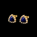 Royal Trilliant Lapis Studs