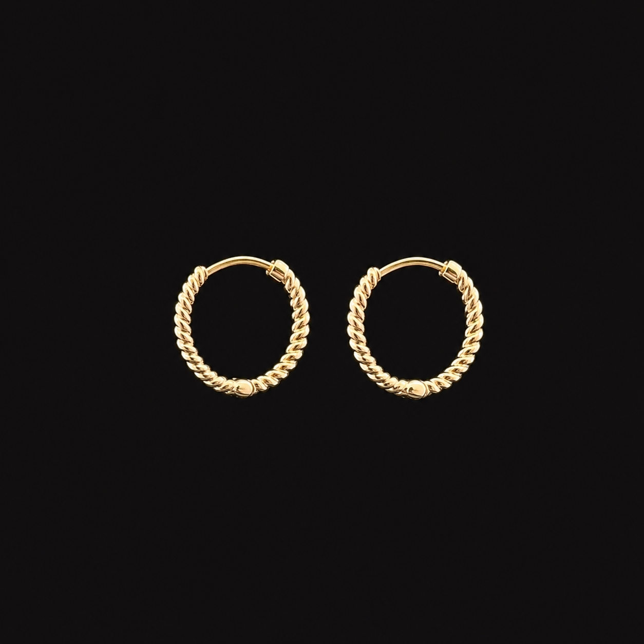 TWISTED HOOP EARRINGS XS'