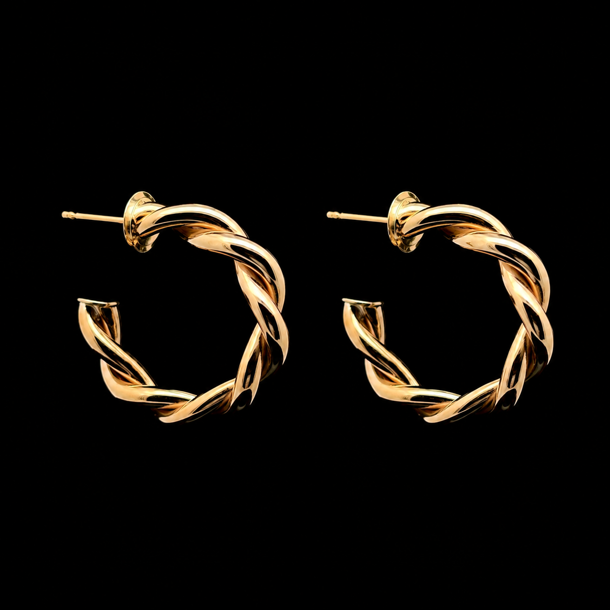 TWISTED HOOP EARRINGS M'