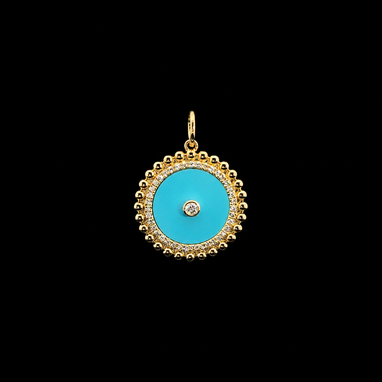 Turquoise Soleil Charm