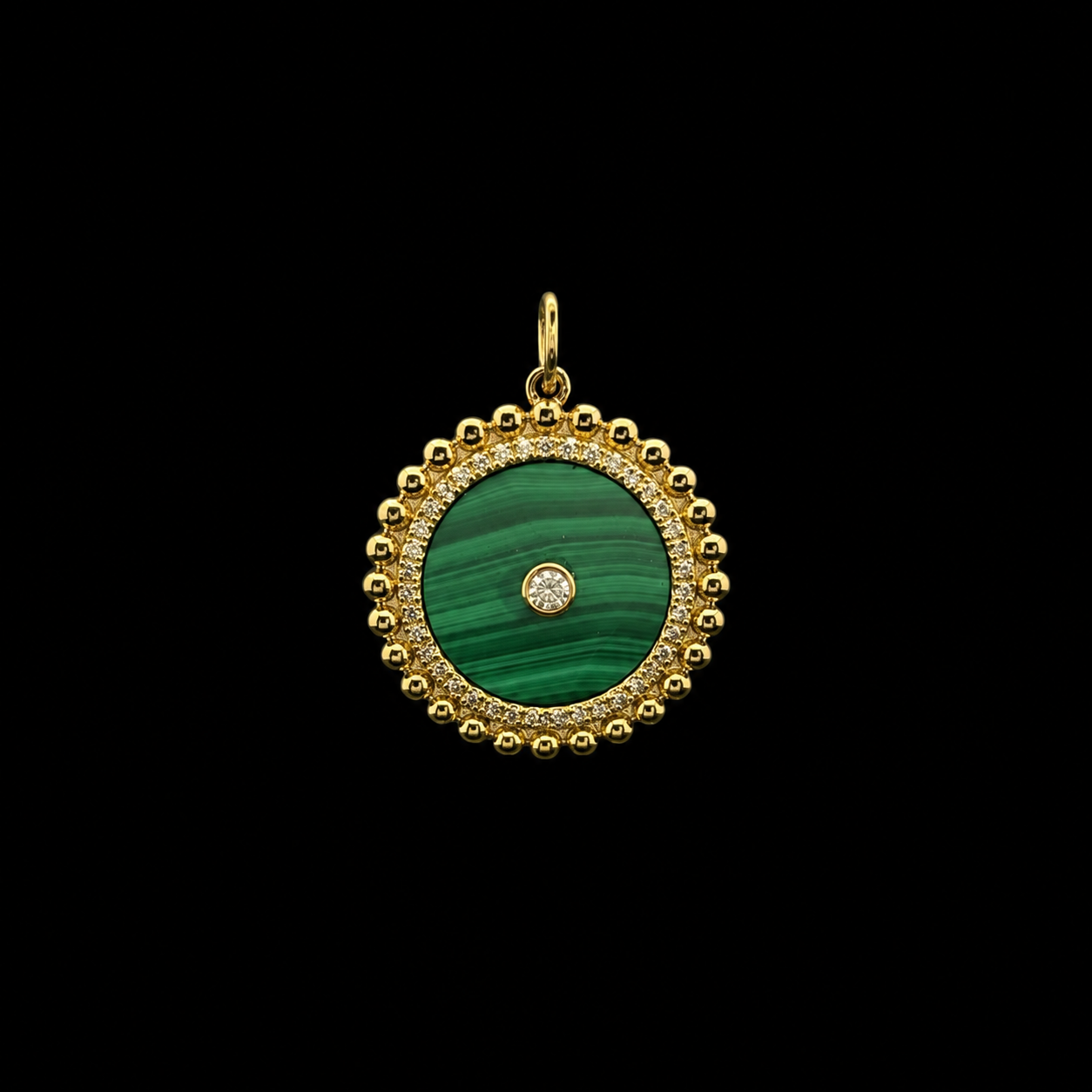 Malachite Soleil Pendant