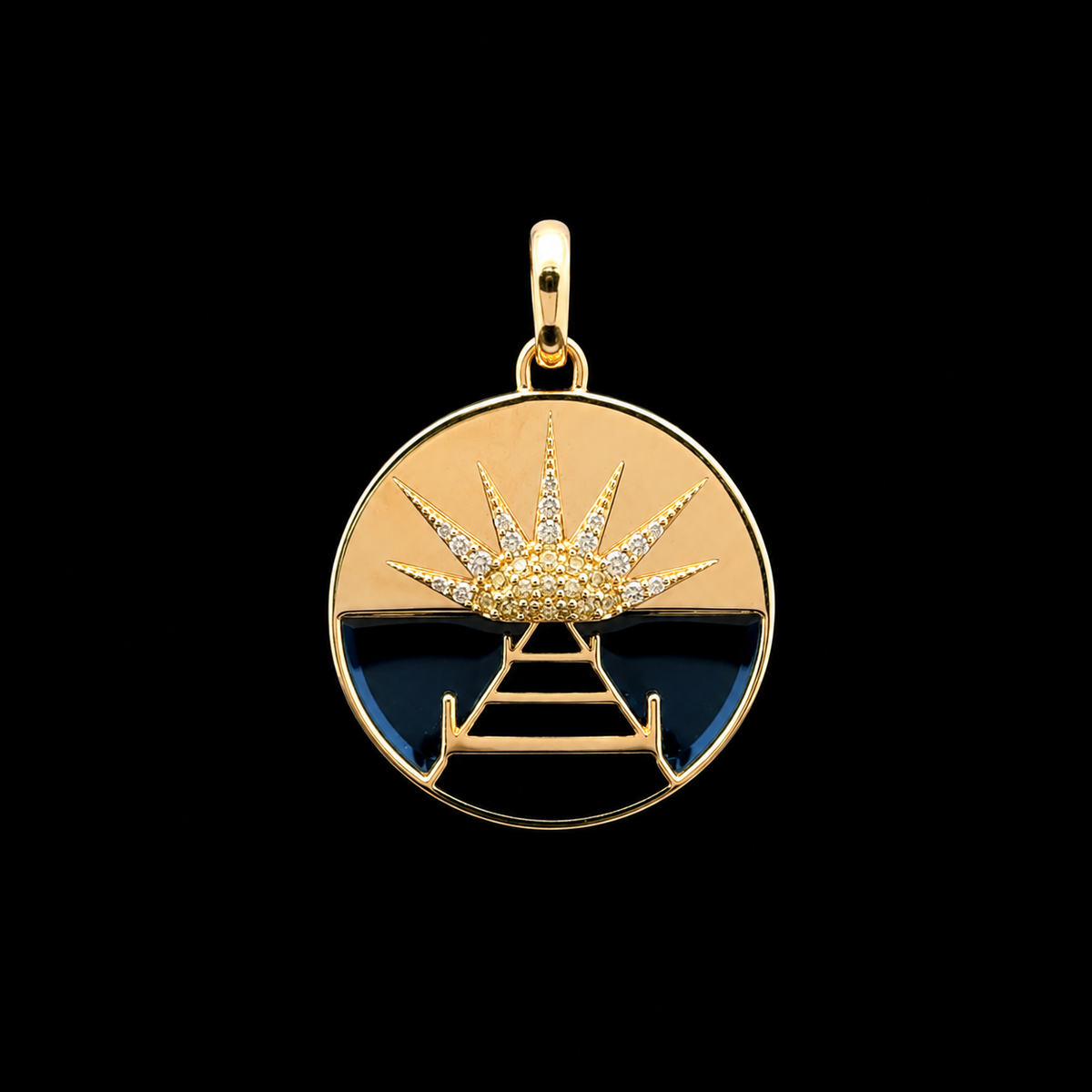 Diamond & Yellow Sapphire Yellow Gold Chram