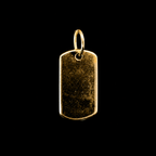 Diamond Tag Yellow Gold Charm