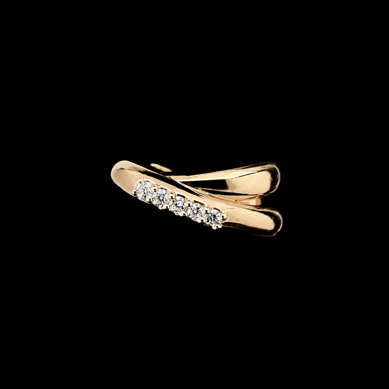Interlace Diamond Cuff
