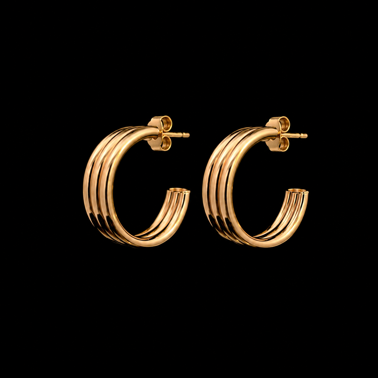 Triple Ridge Hoops