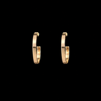 Square Gold Hoop Earrings