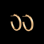 Square Gold Hoop Earrings