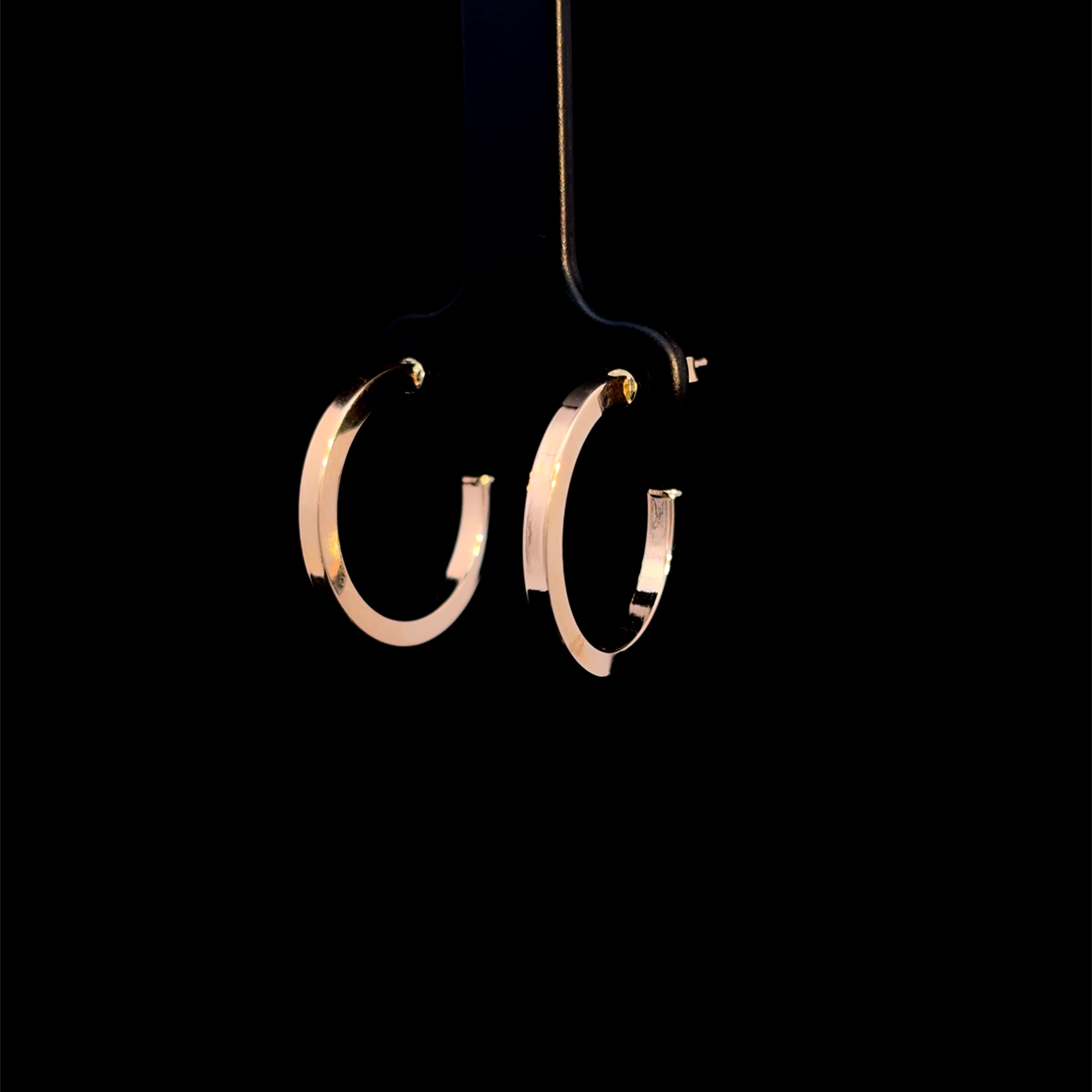 Square Gold Hoop Earrings