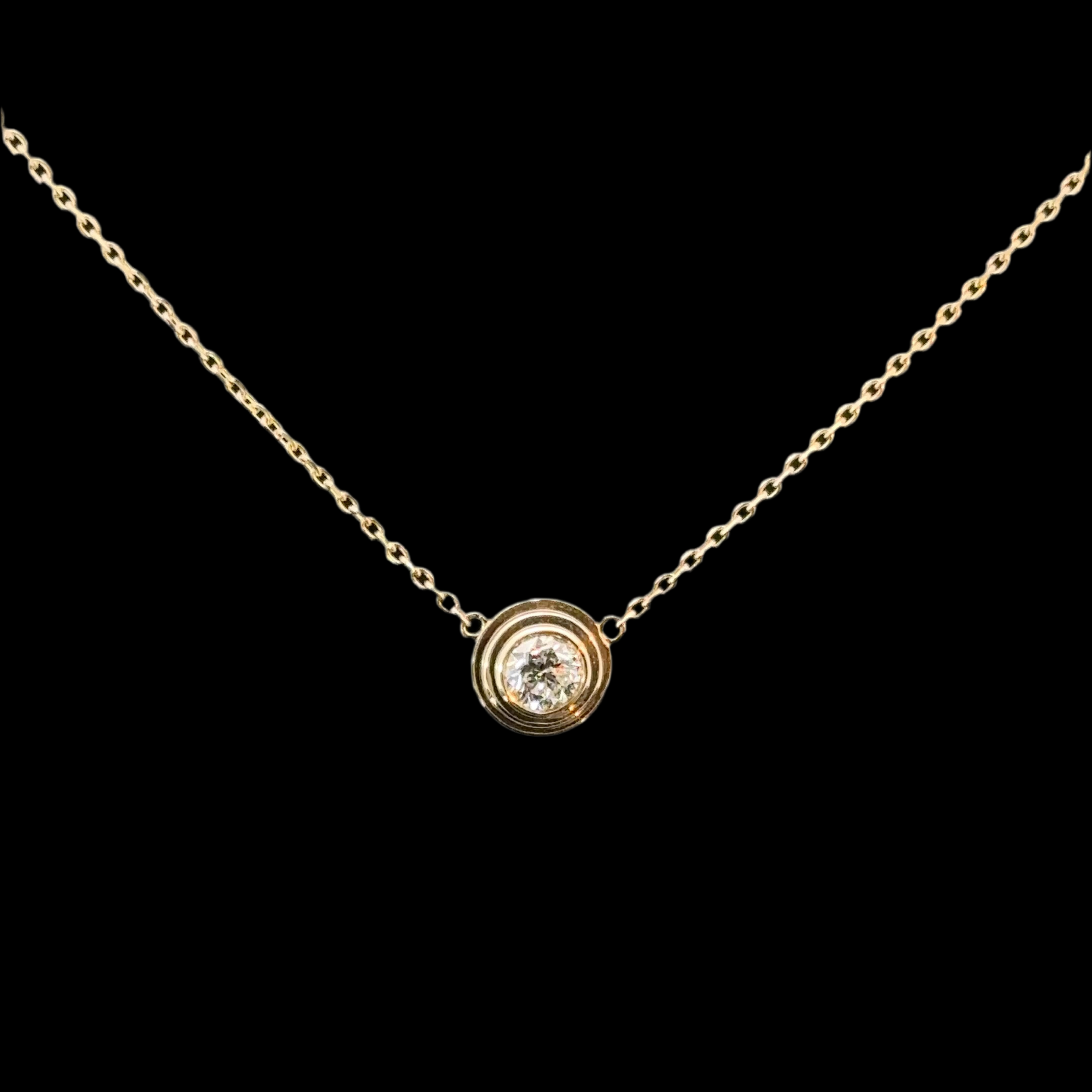 Radiant Dot Diamond Pendant