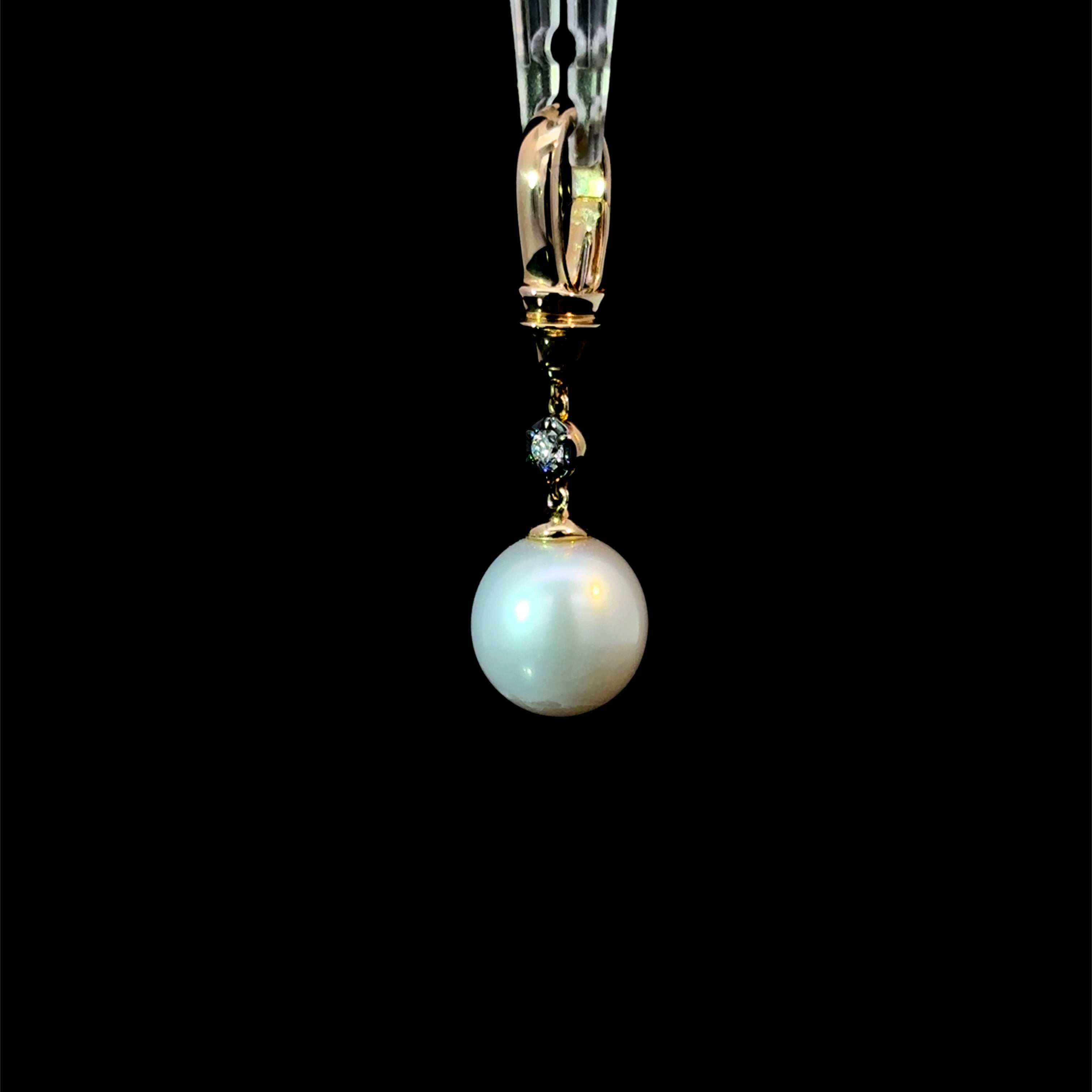 Midnight Pearl Charm