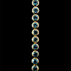 Blue Topaz Bezel Bracelet