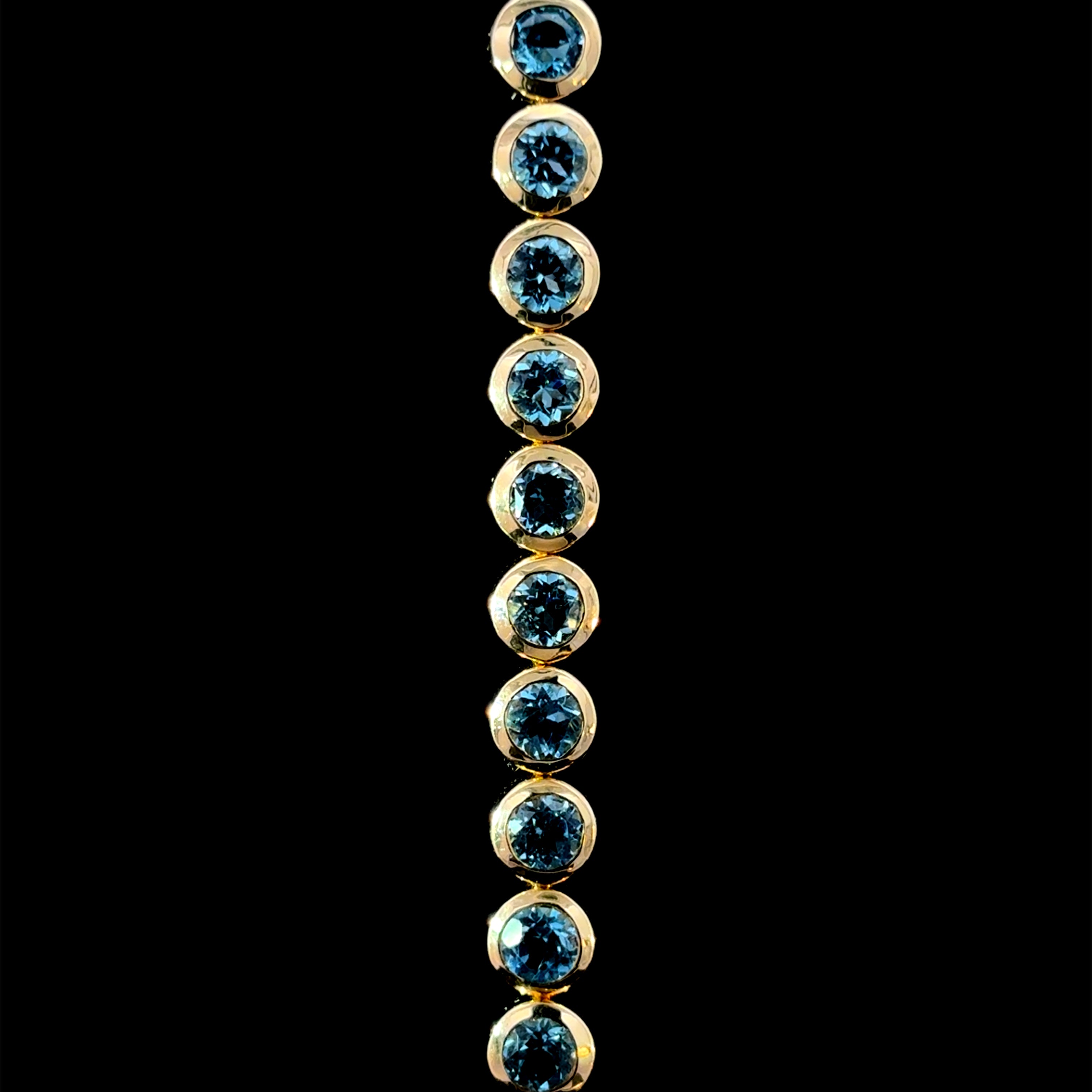 Blue Topaz Bezel Bracelet