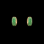 Emerald Mosaic Huggies