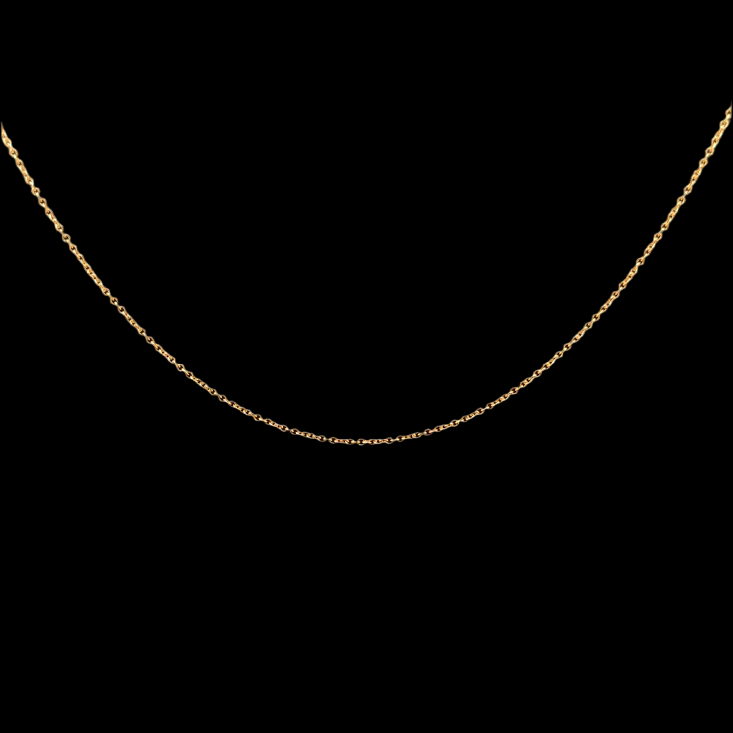 Small Oval Link Yellow Gold Chain