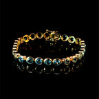 Blue Topaz Bezel Bracelet