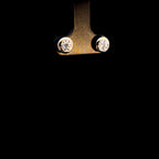 Round Bezel Diamond Studs