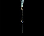 Diamond Kyanite Drop Charm