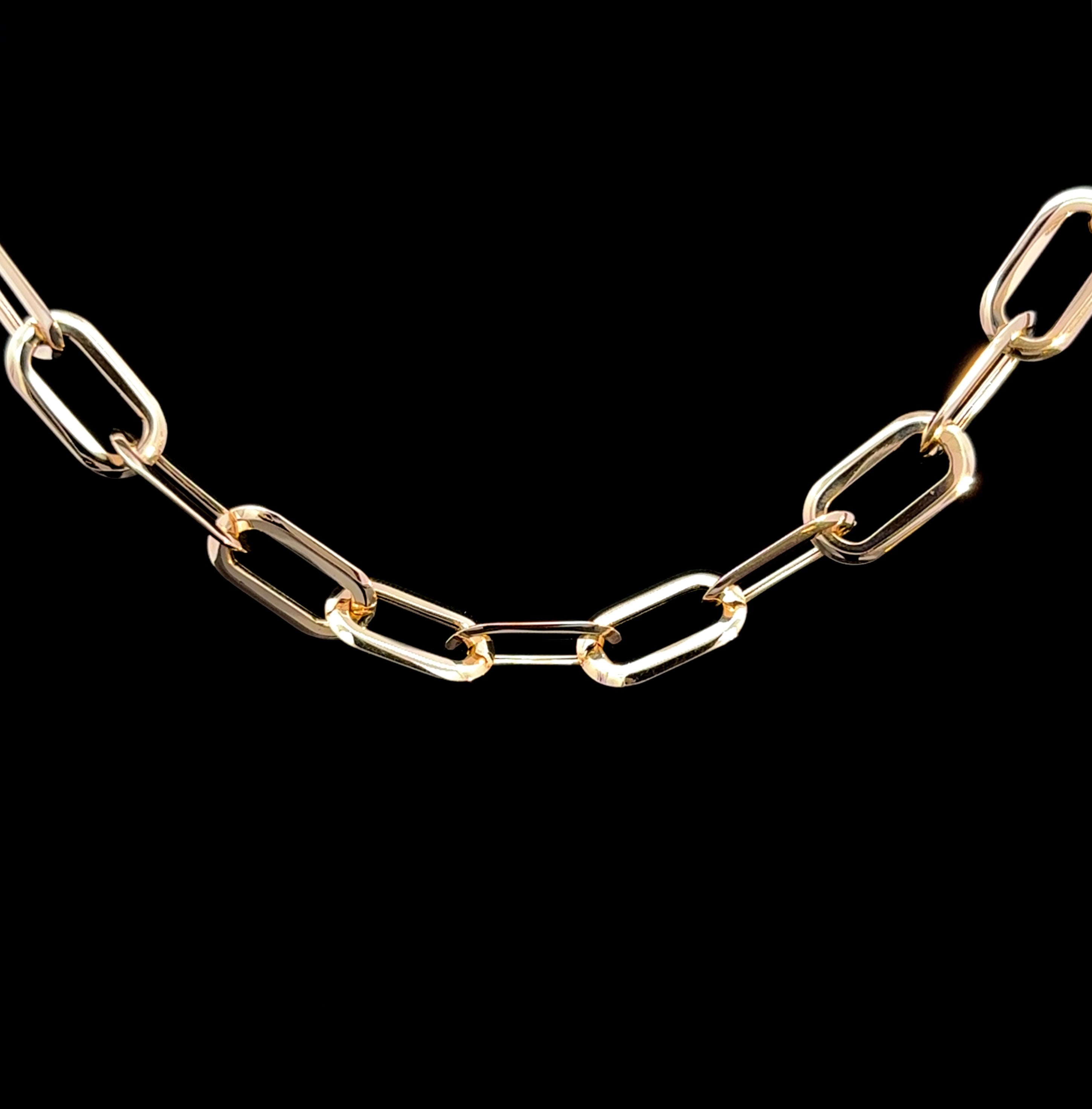 Wide Link Gold Chain