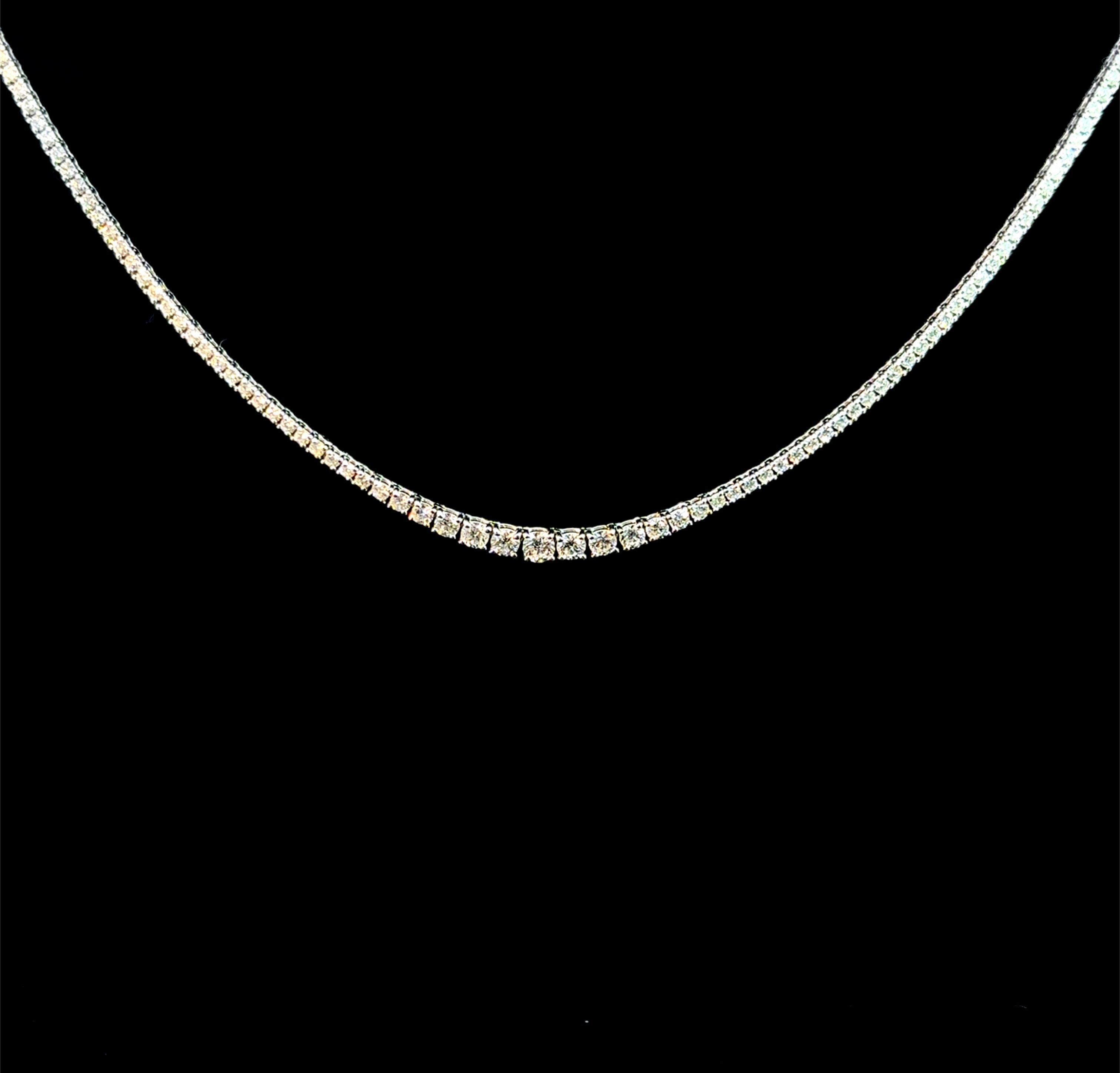 Riviera White Diamond Necklace 4.82CT