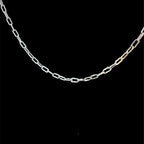 White Gold Clip Chain