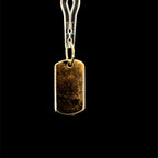 Diamond Tag Yellow Gold Charm