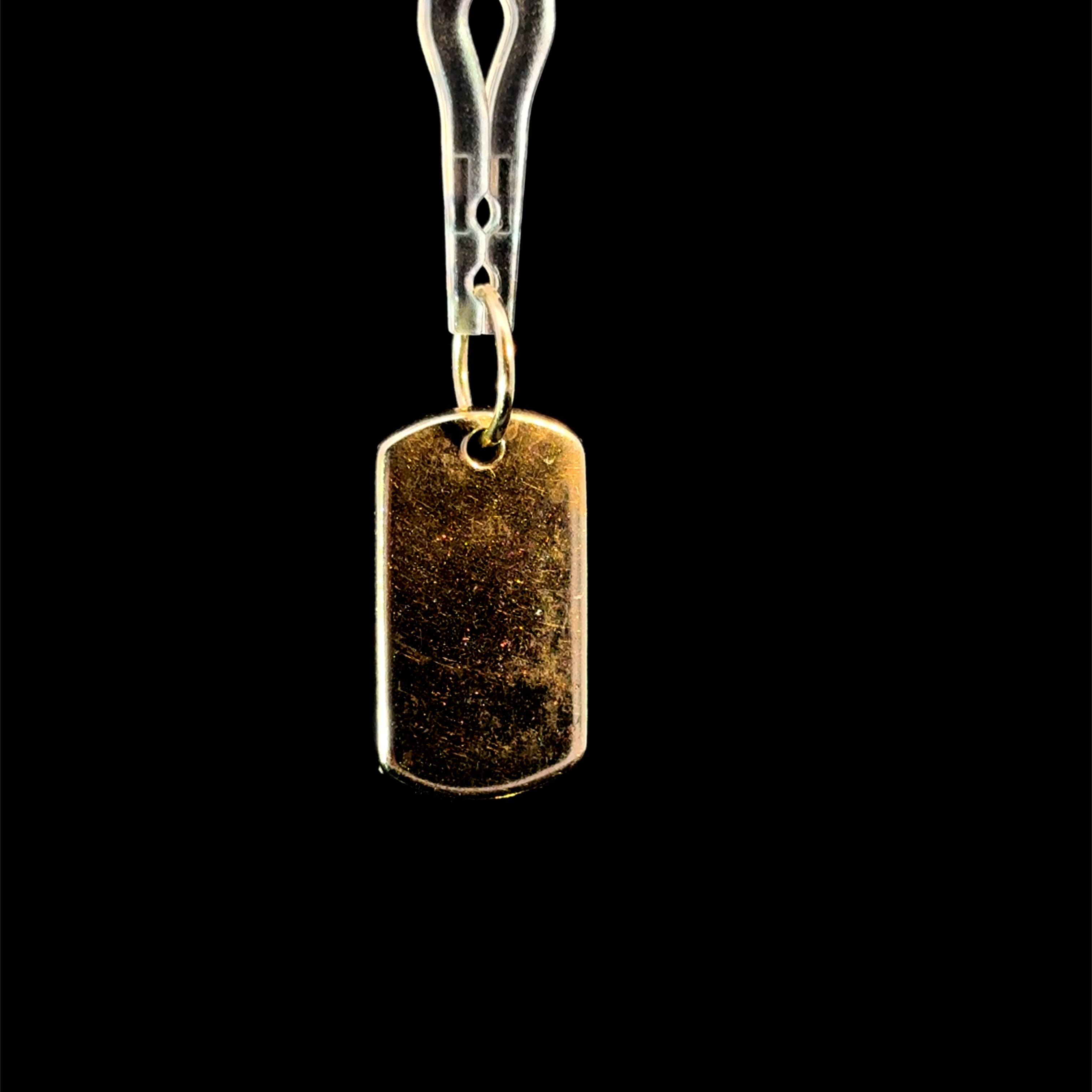 Diamond Tag Yellow Gold Charm
