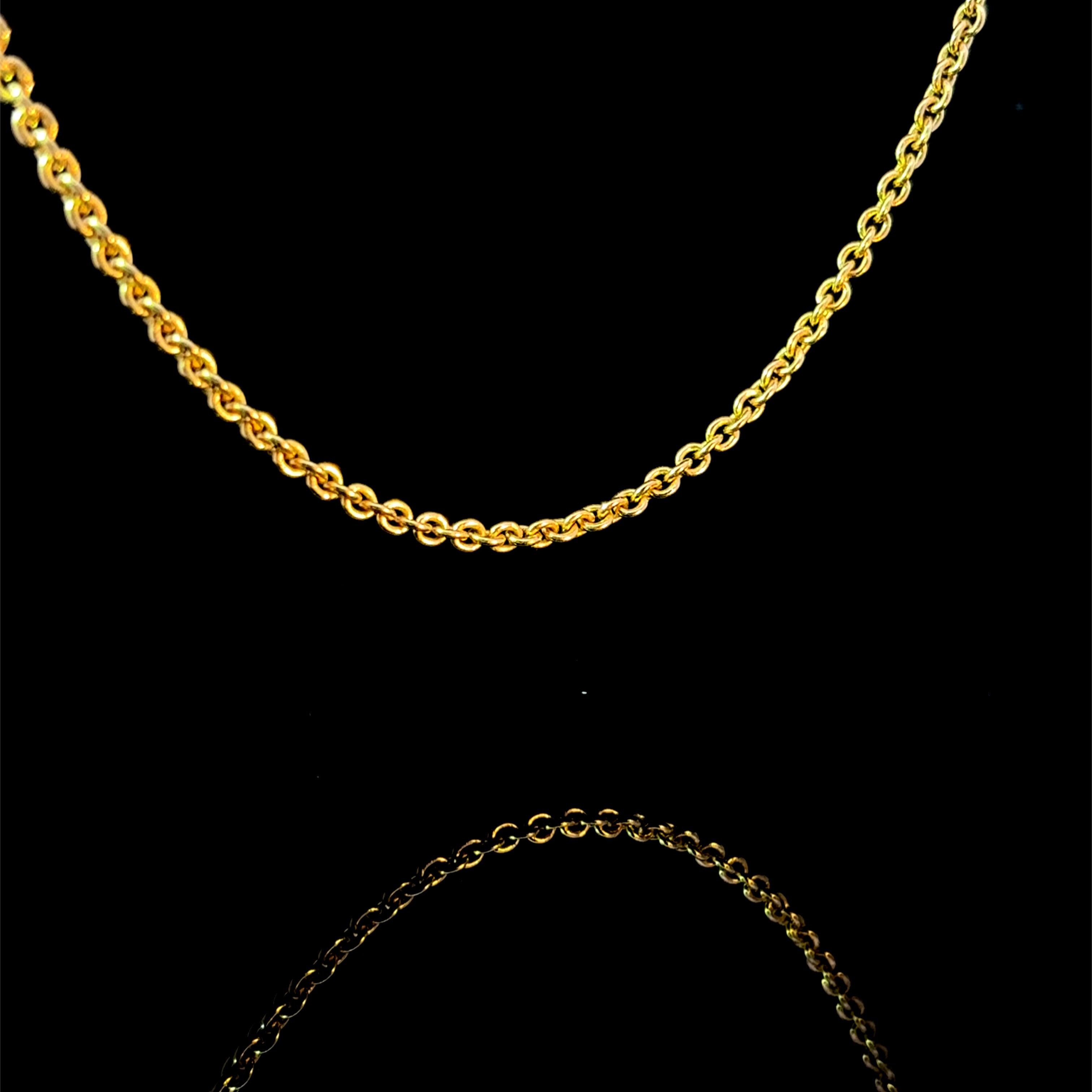 Round Link Yellow Gold Chain