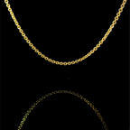 Round Link Yellow Gold Chain