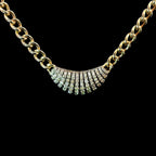 Diamond Shell Pendentif Yellow Gold Necklace L