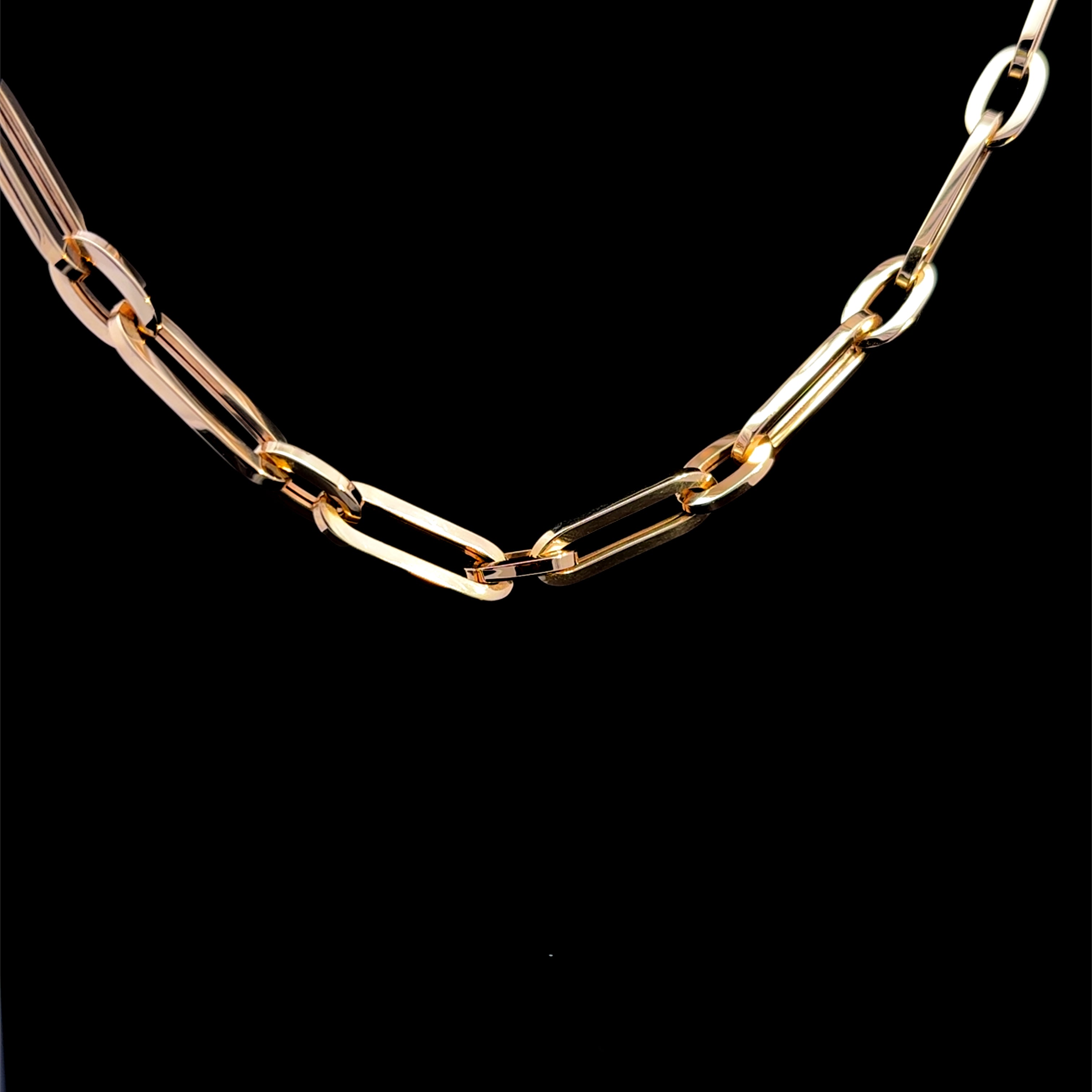 Clip & Oval Gold Chain