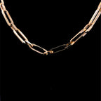 Clip & Oval Gold Chain