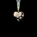 Diamond Yellow Gold Heart Charm