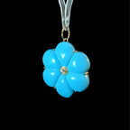 Turquoise Petal Charm