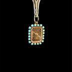 Turquoise Sun Halo Charm