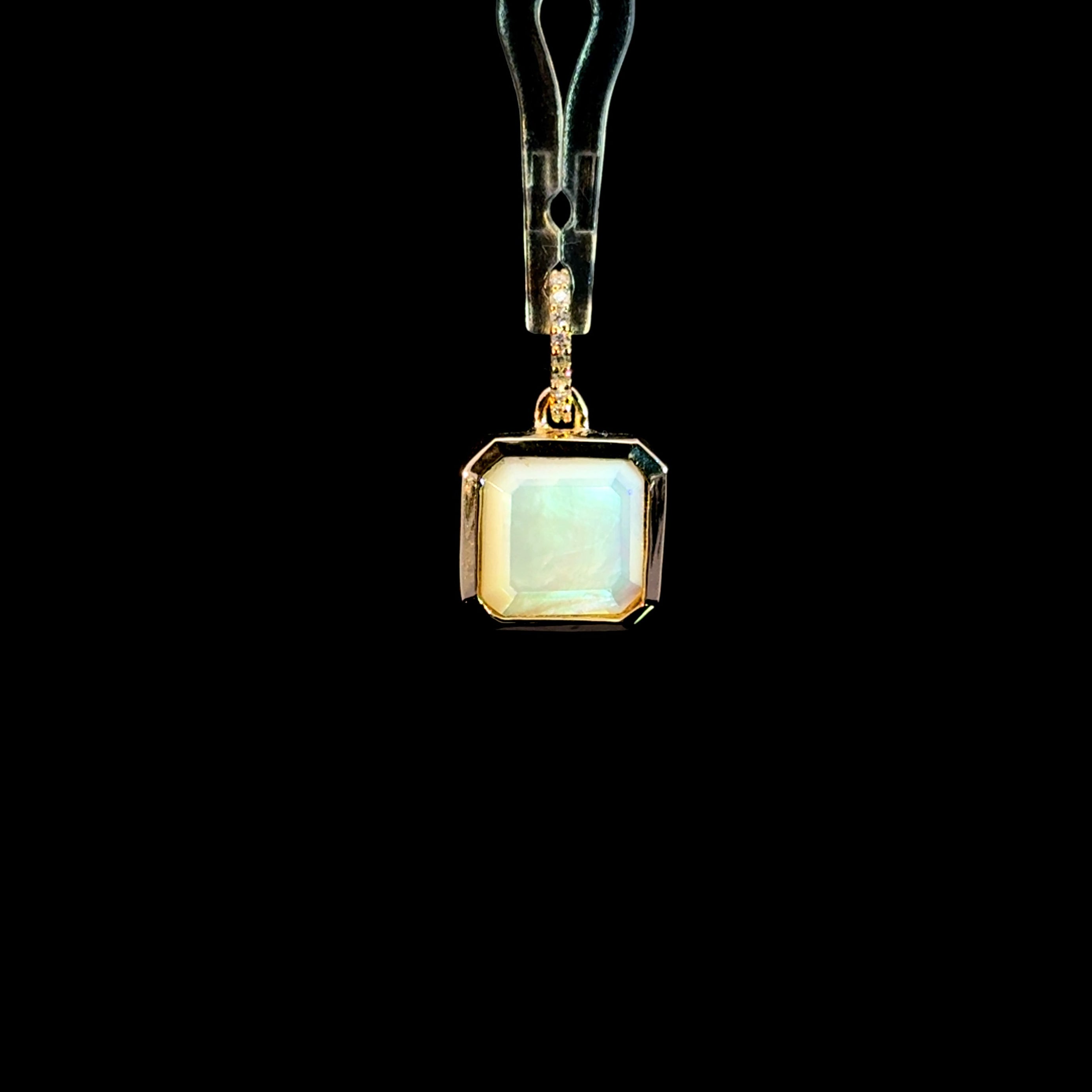 Mother Pearl Frame Charm