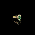 Emerald Bezel Ring