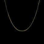 Half Diamond Yellow Gold Tennis Necklace 2.84CT