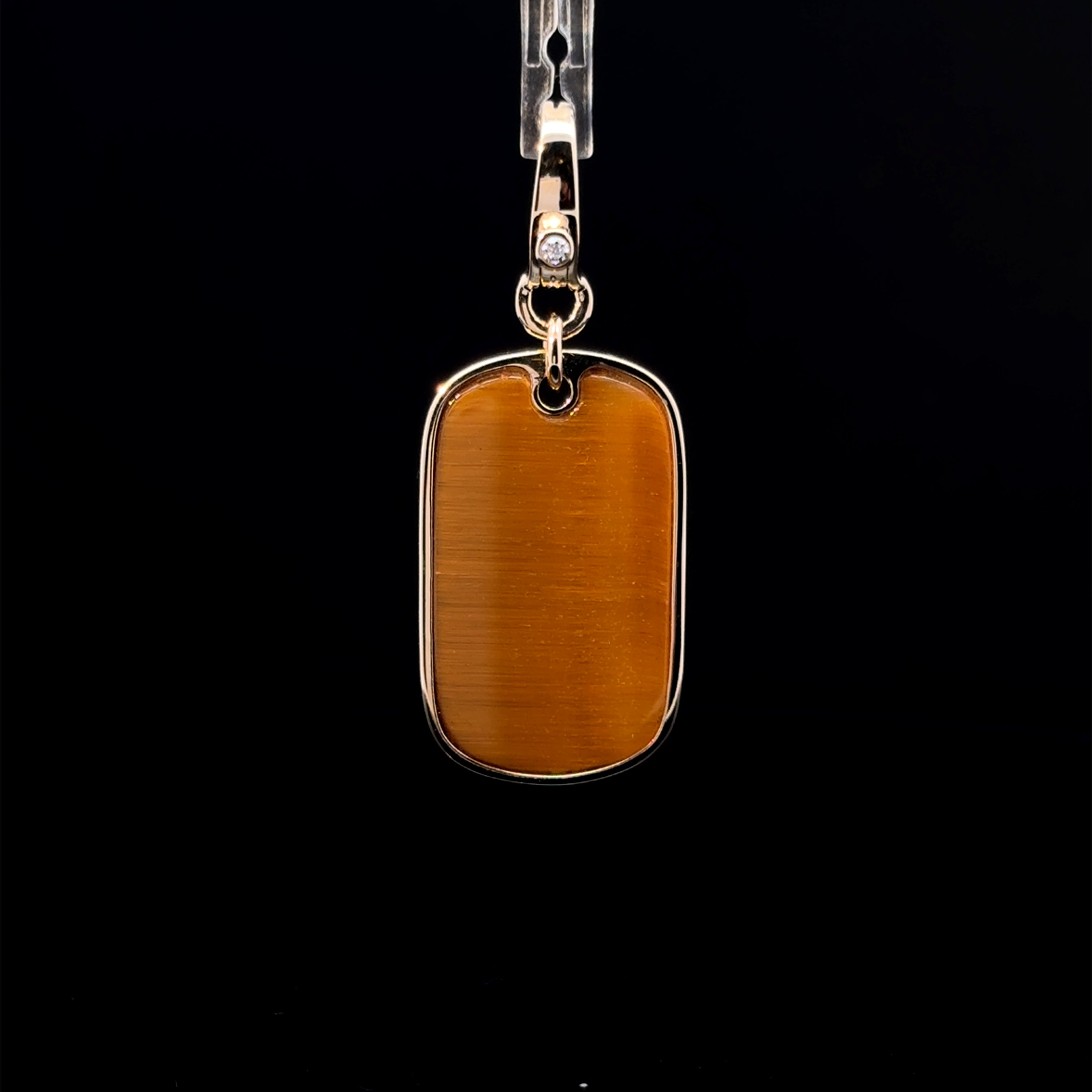 Tiger Eye Tag Charm
