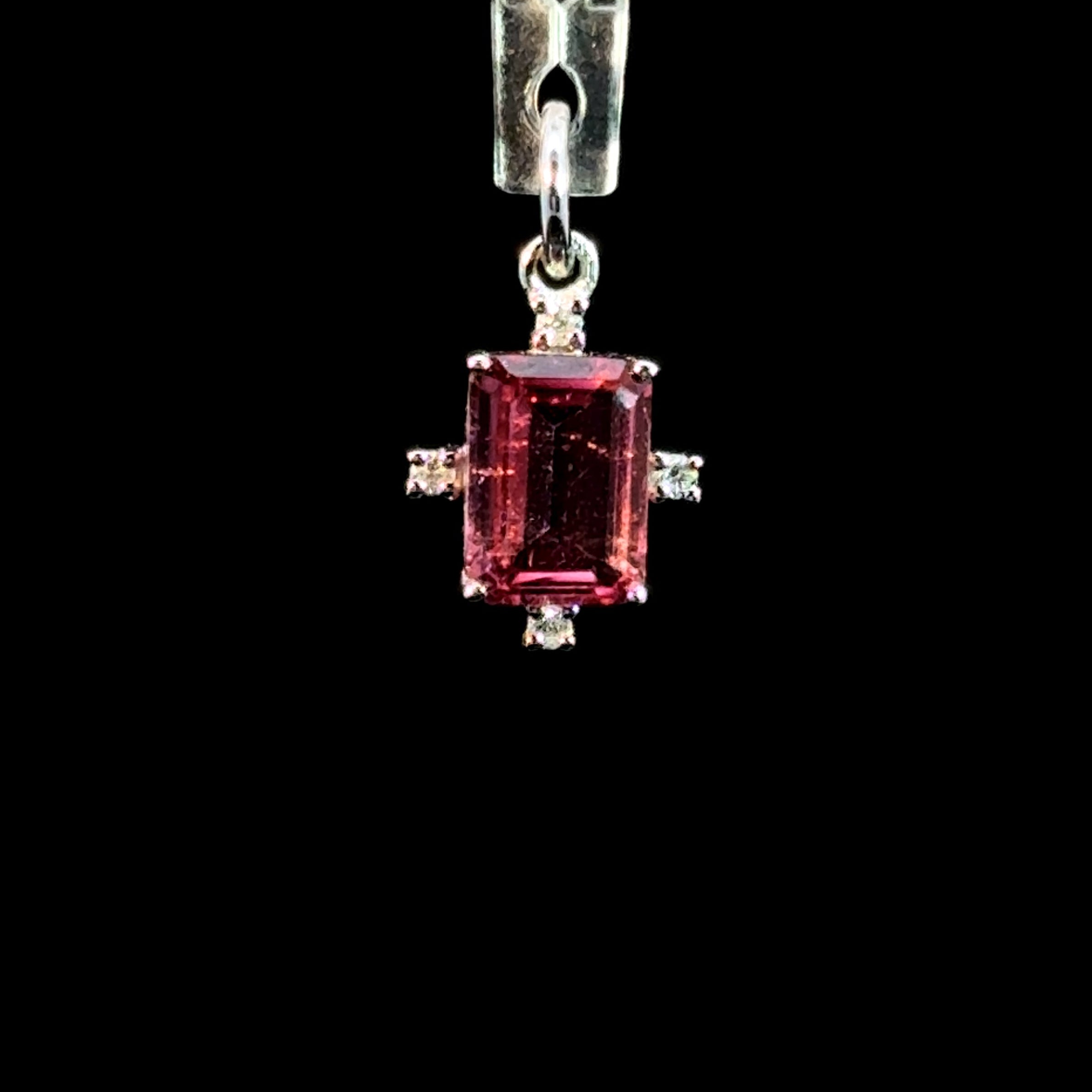 Blush Tourmaline Charm