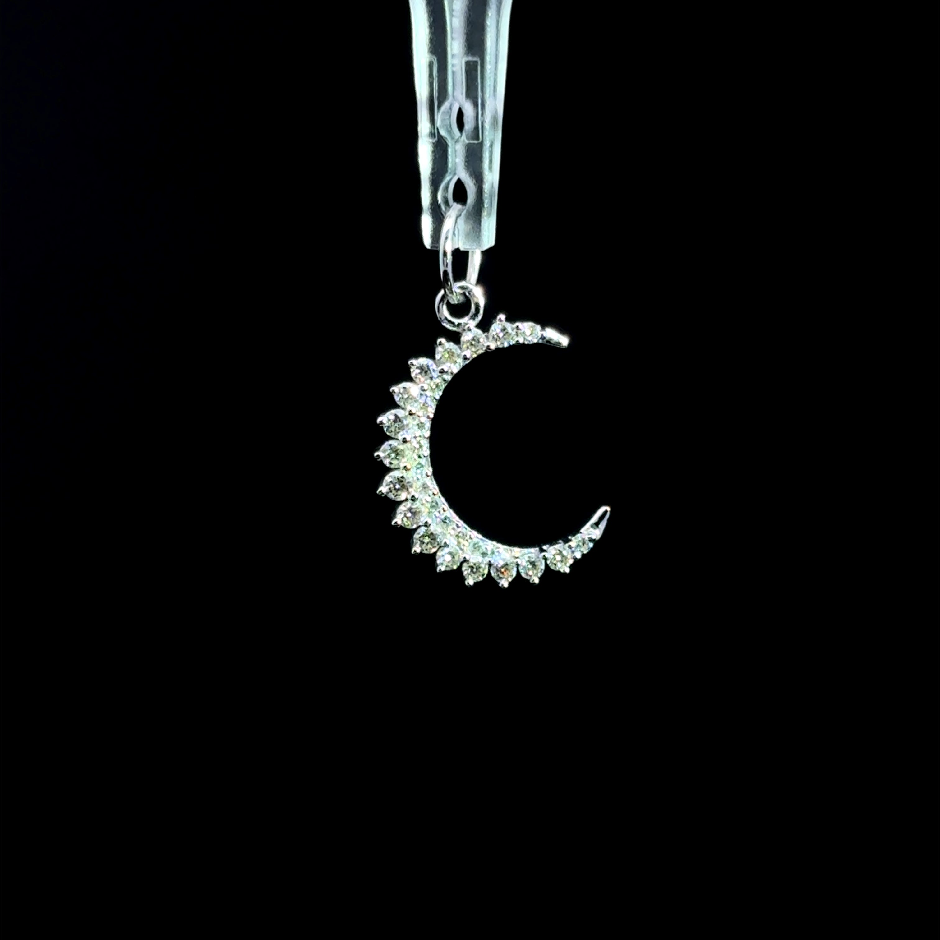 Diamond Crescent Charm