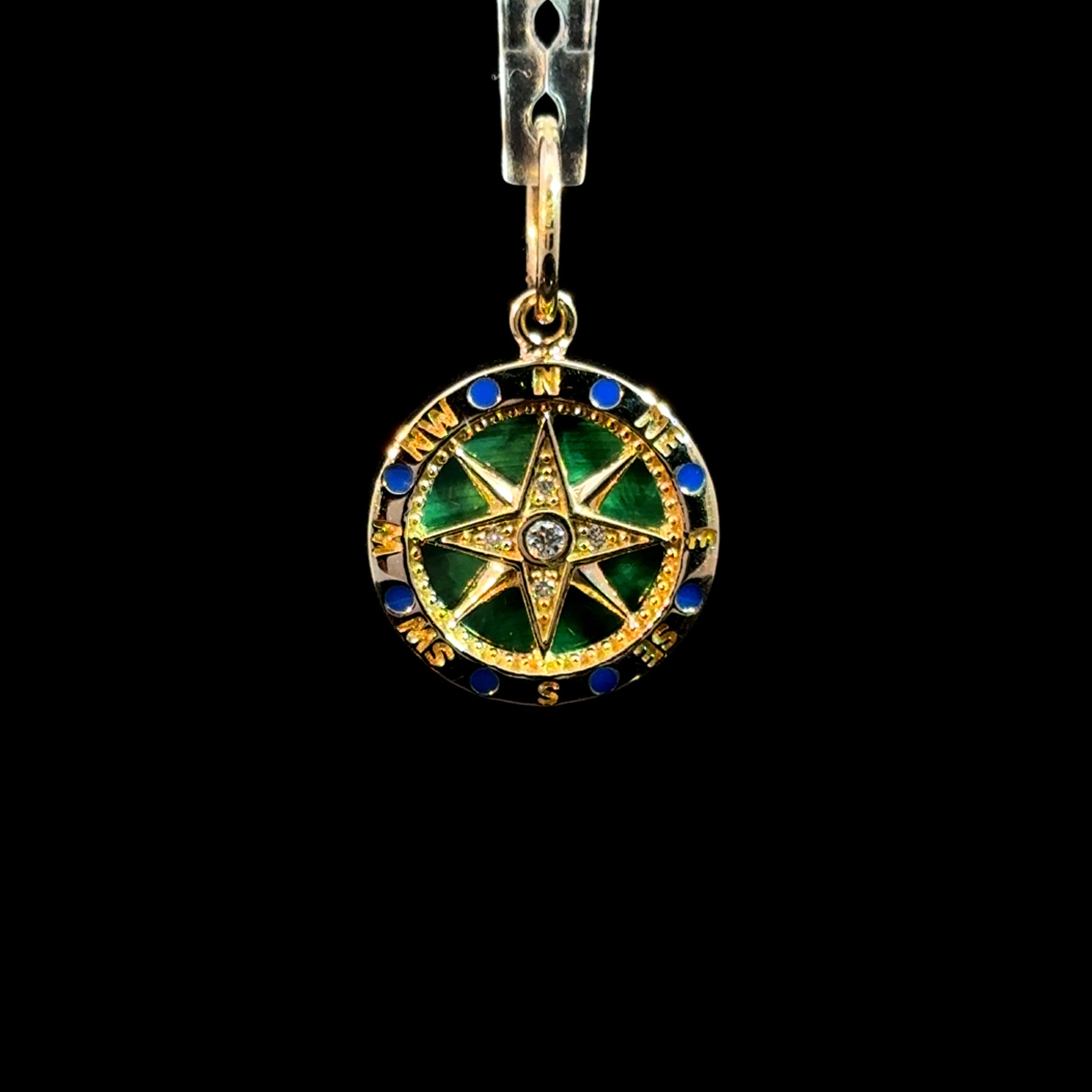 Aurora Compass Charm