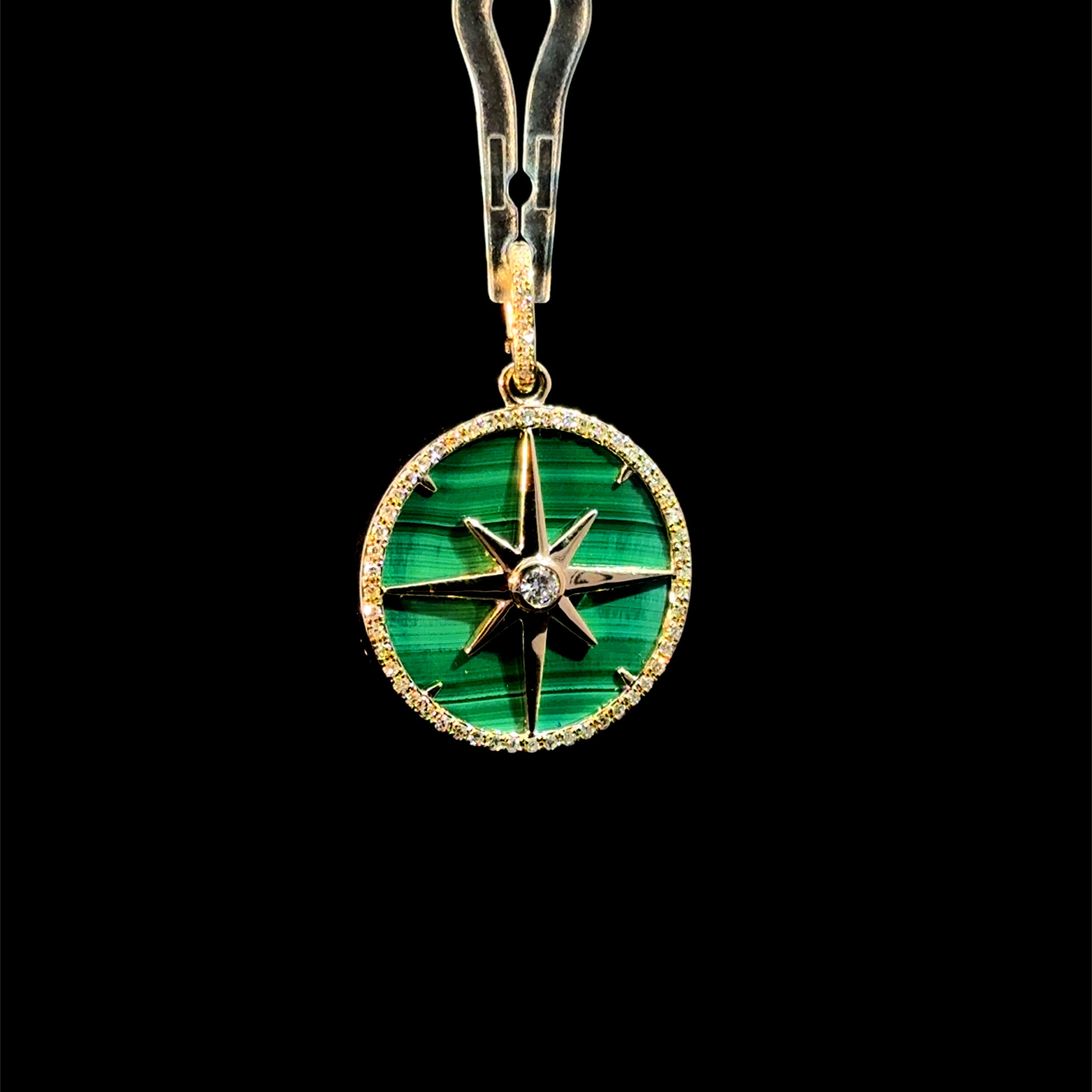 Malachite Starfall Charm
