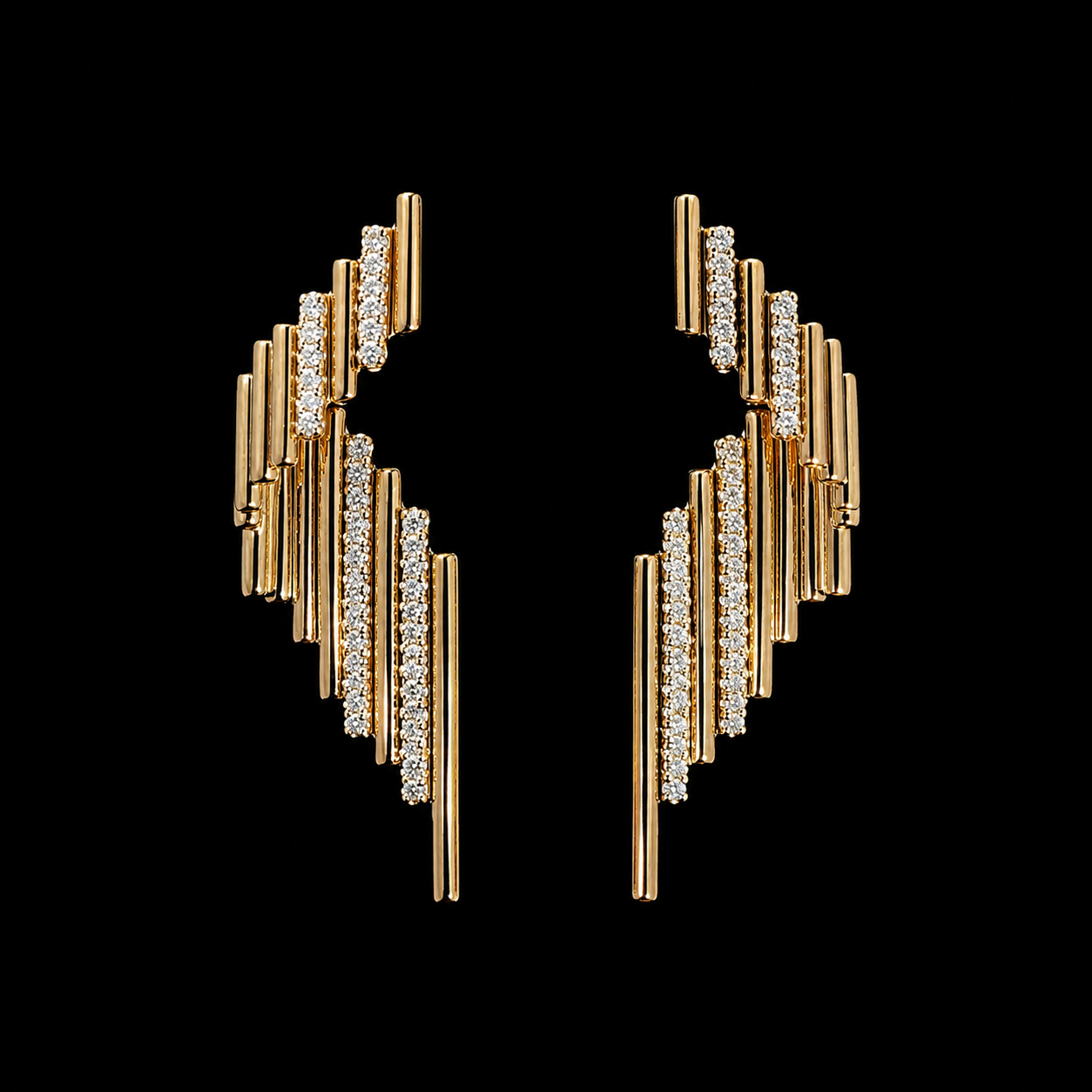 Diamond Cascade Earrings